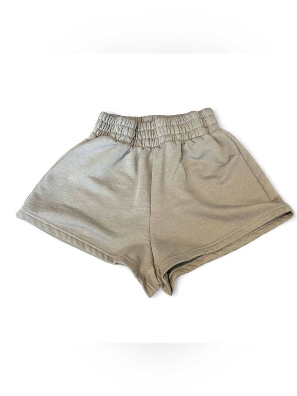 SHEIN Gray High-Rise Elastic Waist Athletic Shorts